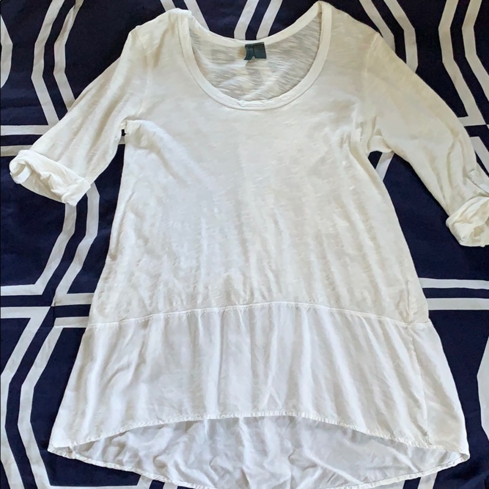 Anthropologie Left of Center 3/4 sleeve shirt